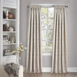 Cogdell Nature/Floral Max Blackout Thermal Rod Pocket Single Curtain Panel