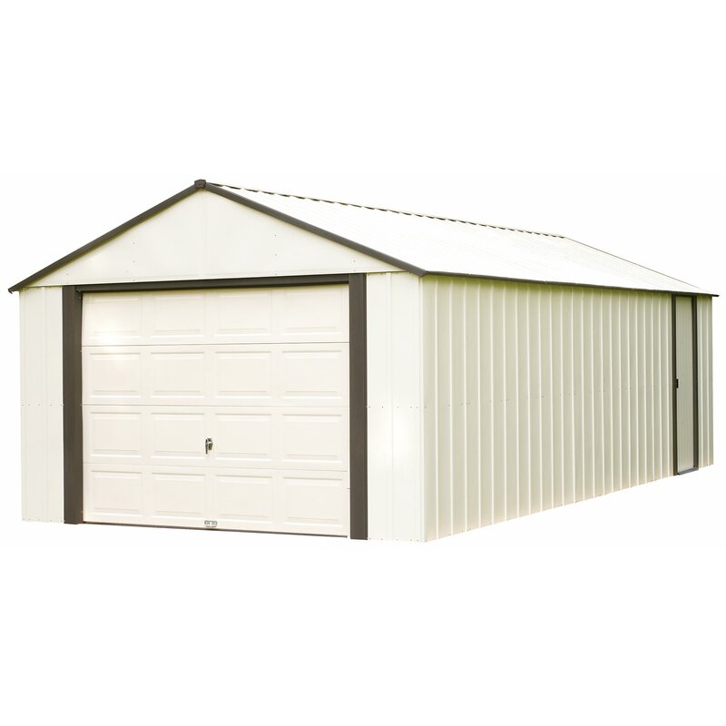 arrow murryhill 12 ft. w x 10 ft. d metal garage shed