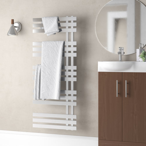 Cobham Vertical Flat Towel Rail Belfry Heating Finish: Chrome, Size: 120cm L x 50cm W x 11.8cm D