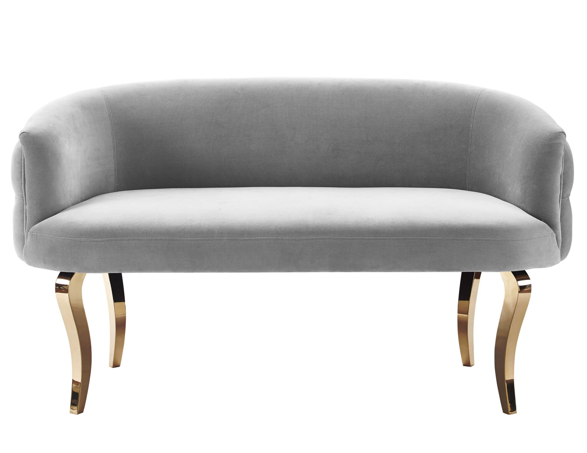 Willa Arlo Interiors Sachin Gray Velvet Loveseat Reviews Wayfair