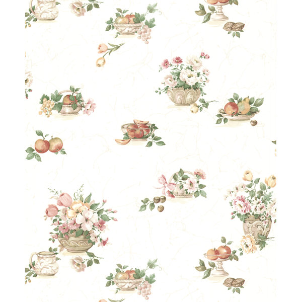 Astoria Grand Puck Fruit Basket 33 L X 20 5 W Wallpaper Roll Wayfair