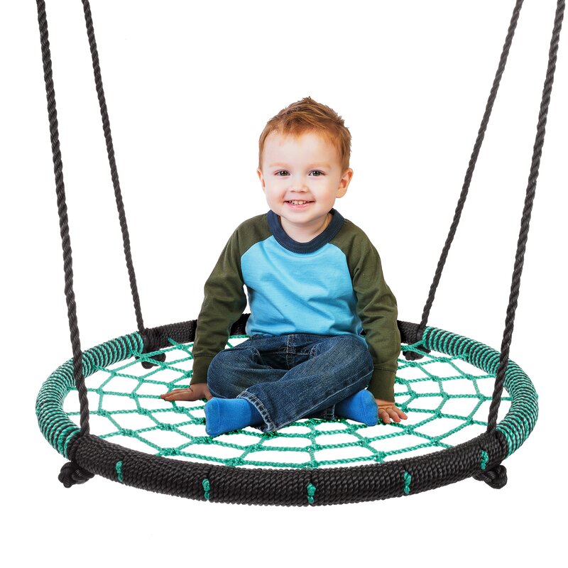 Spider Web Tree Swing Seat With Chains