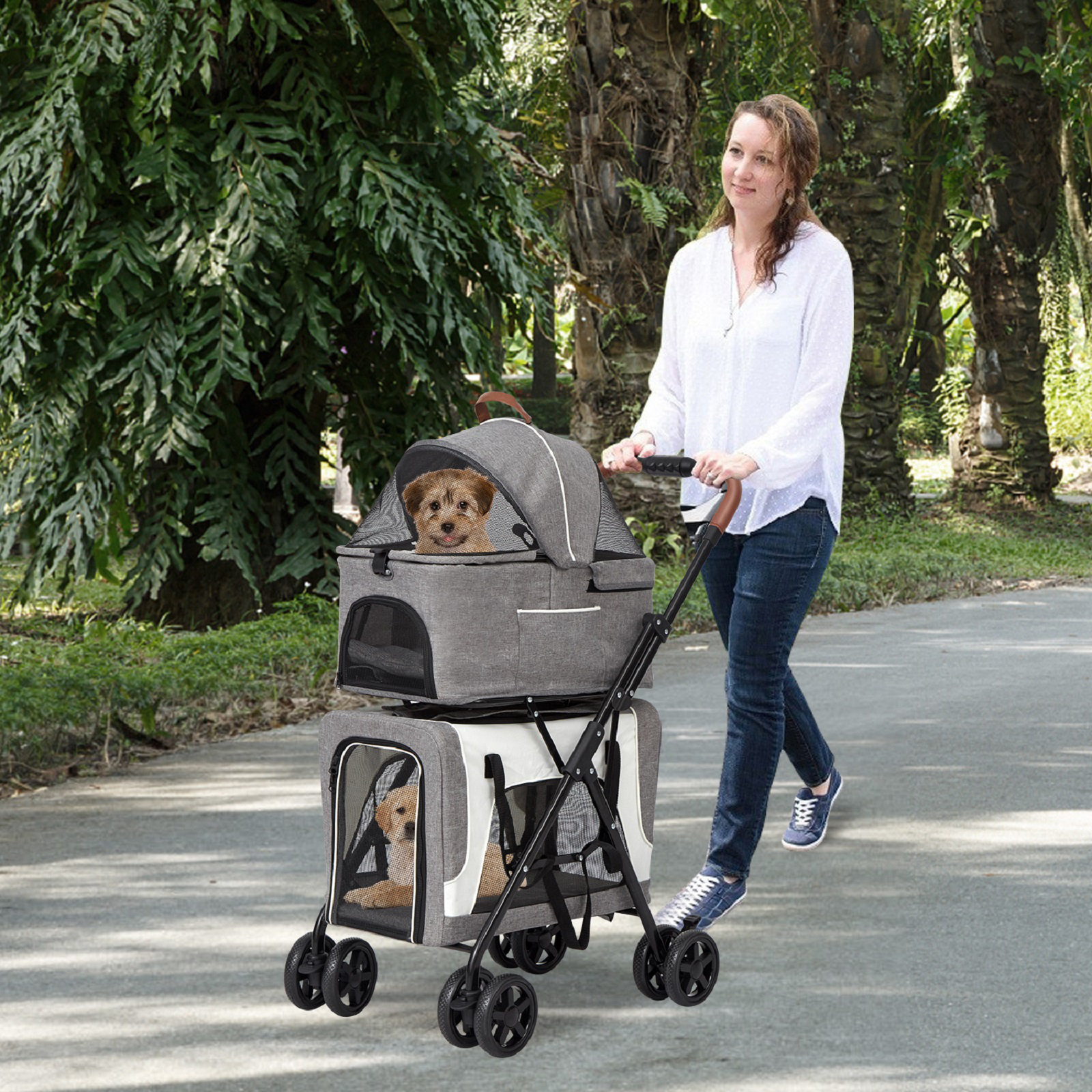 Kinbor Folding Jogger Stroller With Detachable Carrier - Wayfair Canada