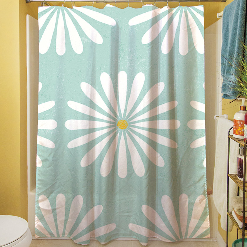 Manual Woodworkers Weavers Jar Of Sunshine Vintage Daisy Single Shower Curtain Wayfair