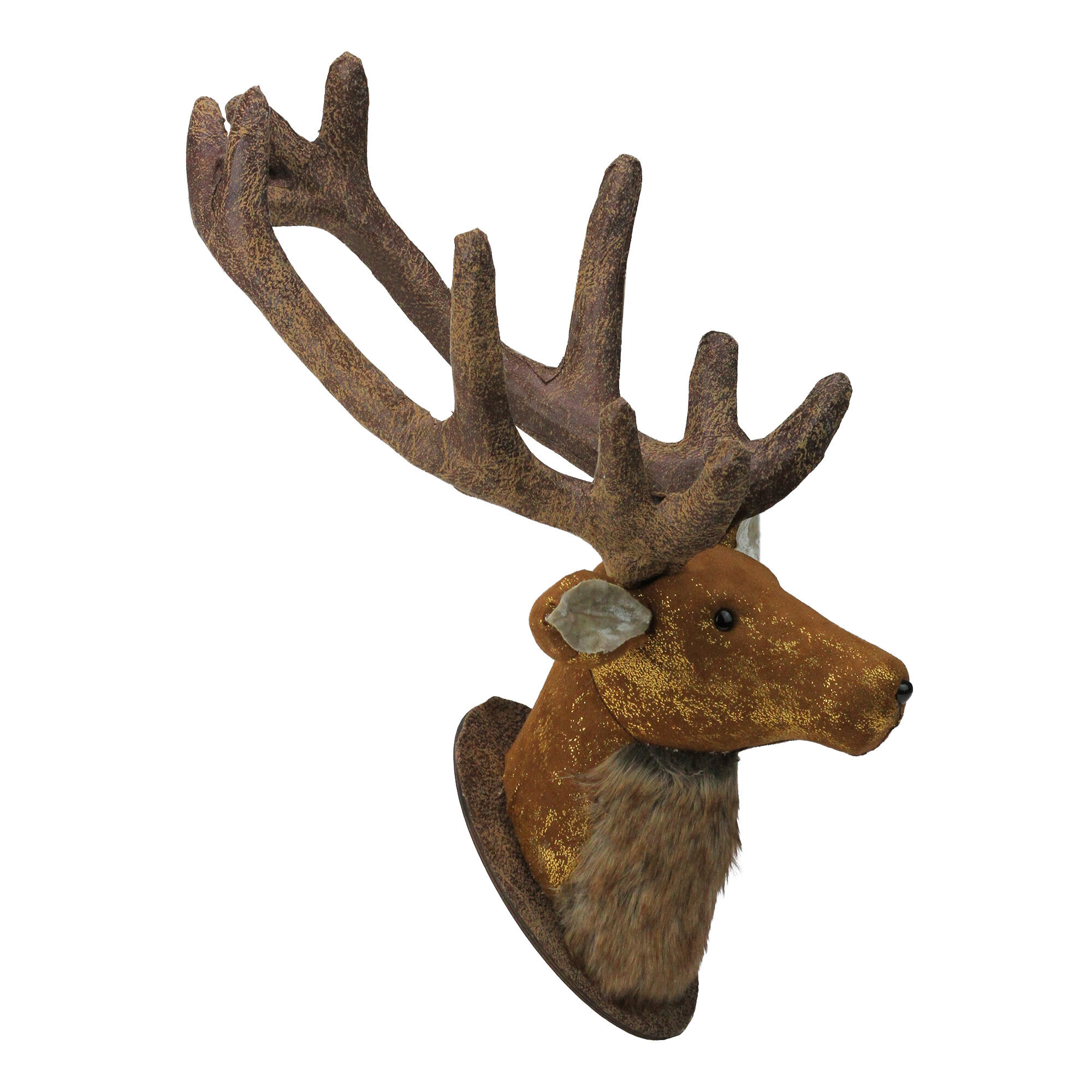 Christmas Reindeer Head Wall Decoration : Stag Trophy Head Wall Mount