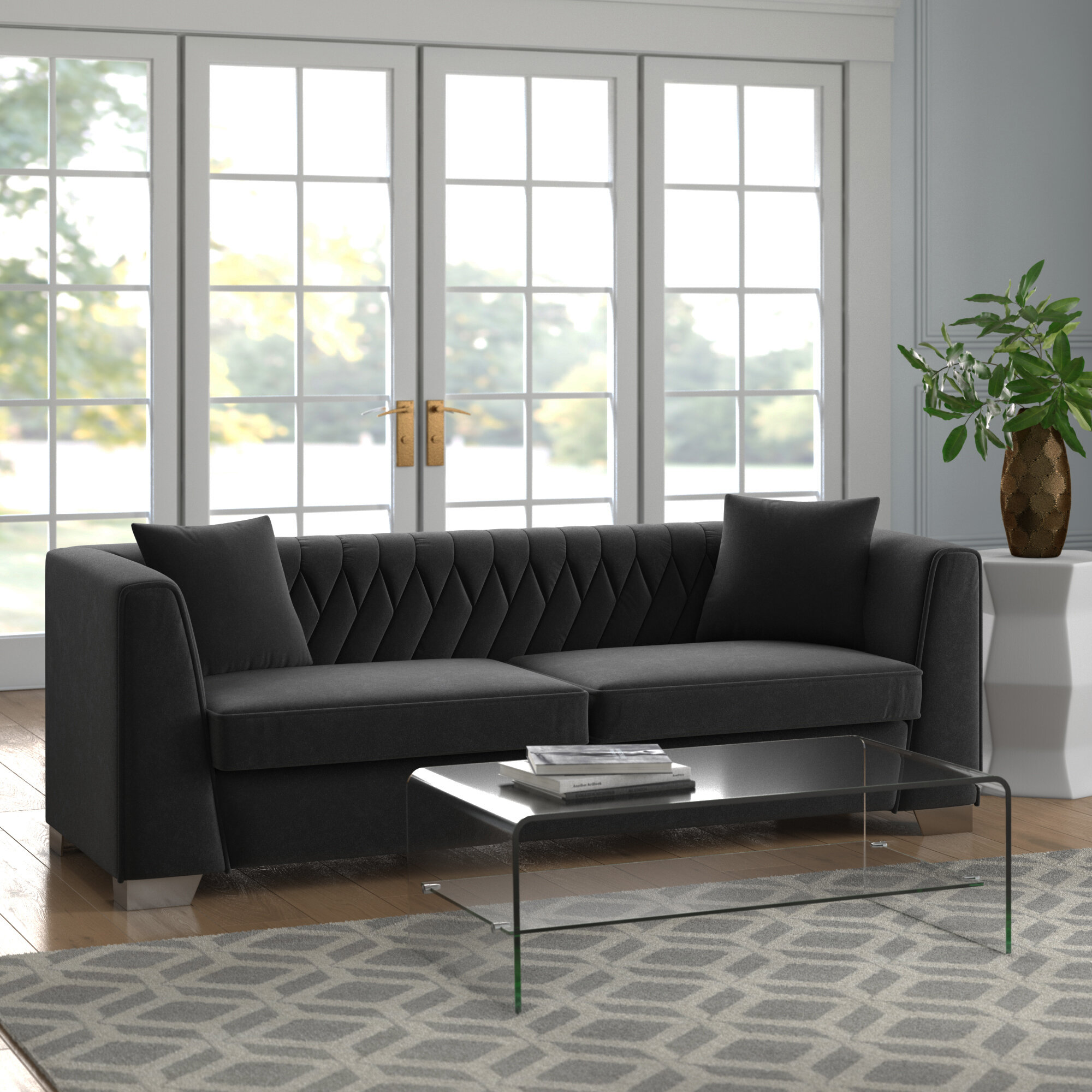 Brayden Studio Gagnon Contemporary Sofa Reviews Wayfair