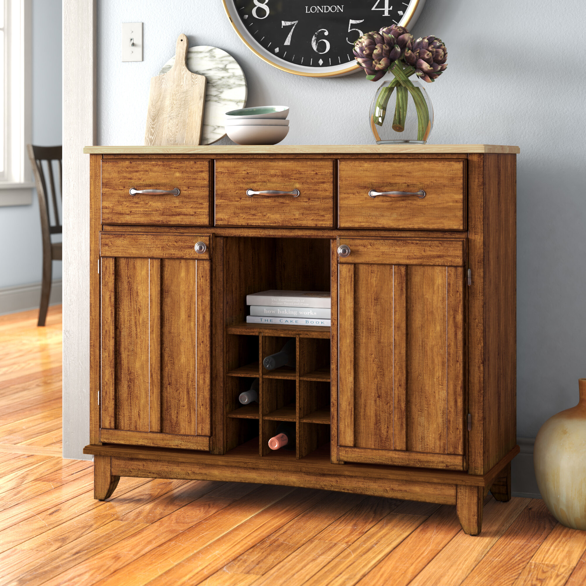 server table with drawers