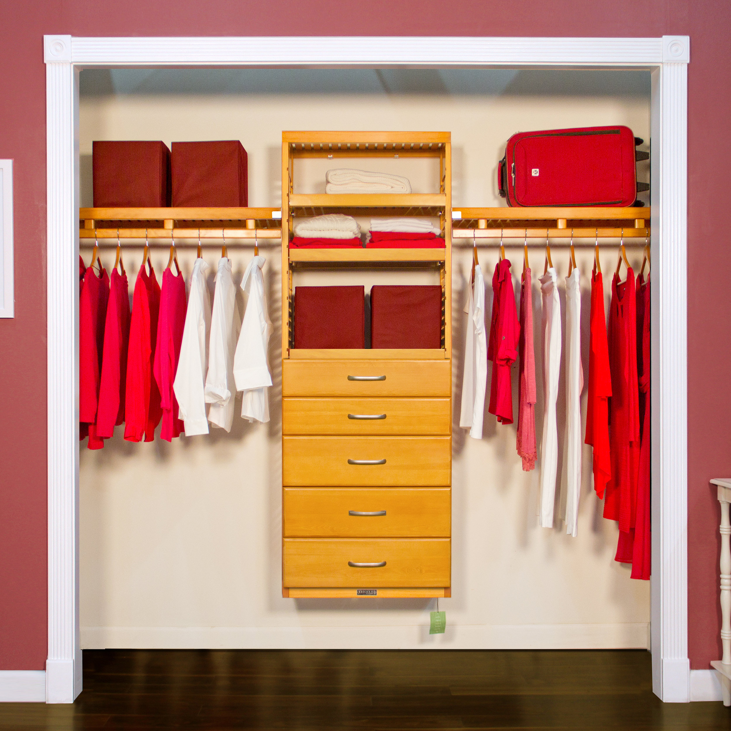 John Louis Home 48 W 120 W Closet System Wayfair