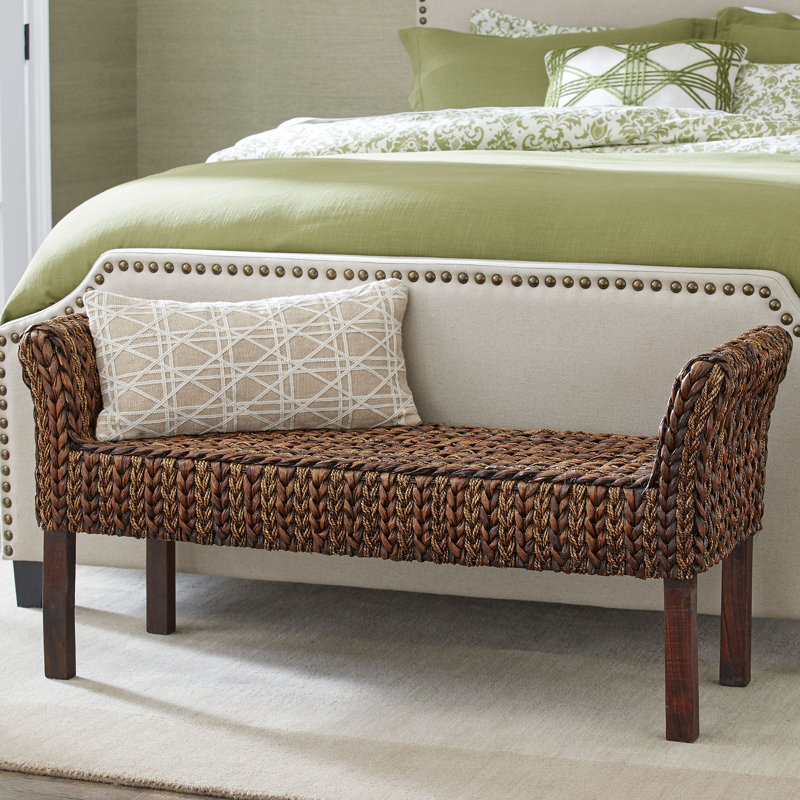 Birch Lane™ Clearwater Woven Bench & Reviews | Birch Lane