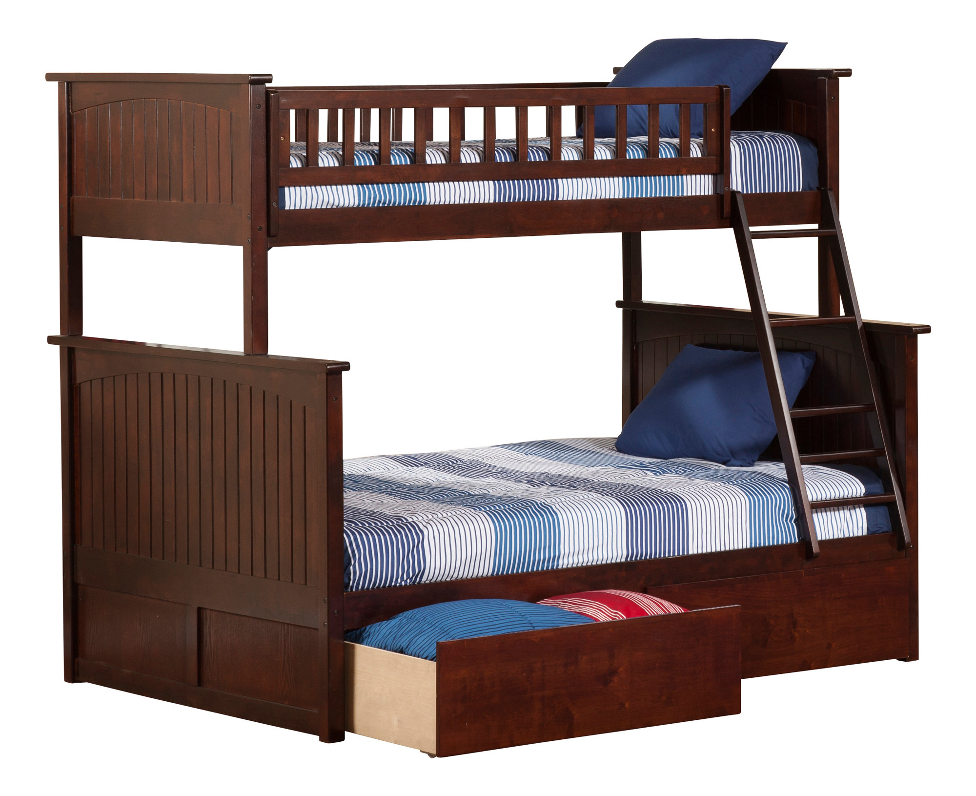 Harriet Bee Abbie Twin Over Full Bunk Bed With Drawers Wayfair