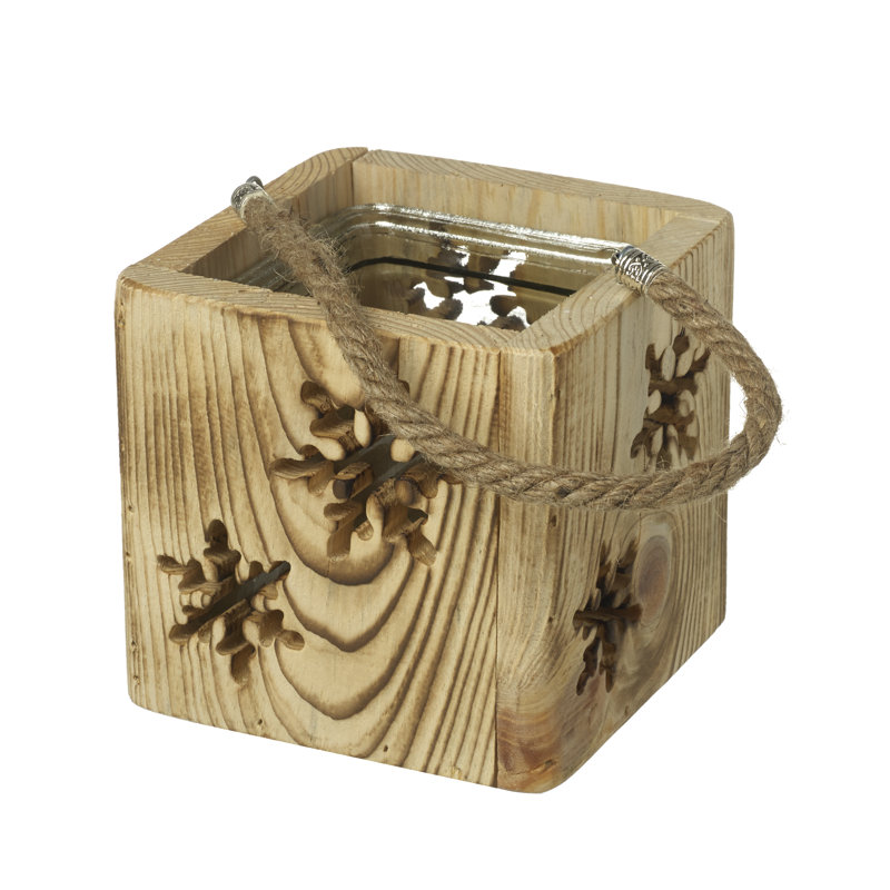 Die Saisontruhe Teelicht aus Holz | Wayfair.de