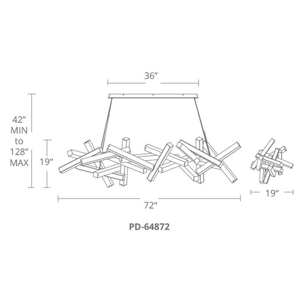 Modern Forms Chaos 19 Light Unique Geometric Chandelier Wayfair
