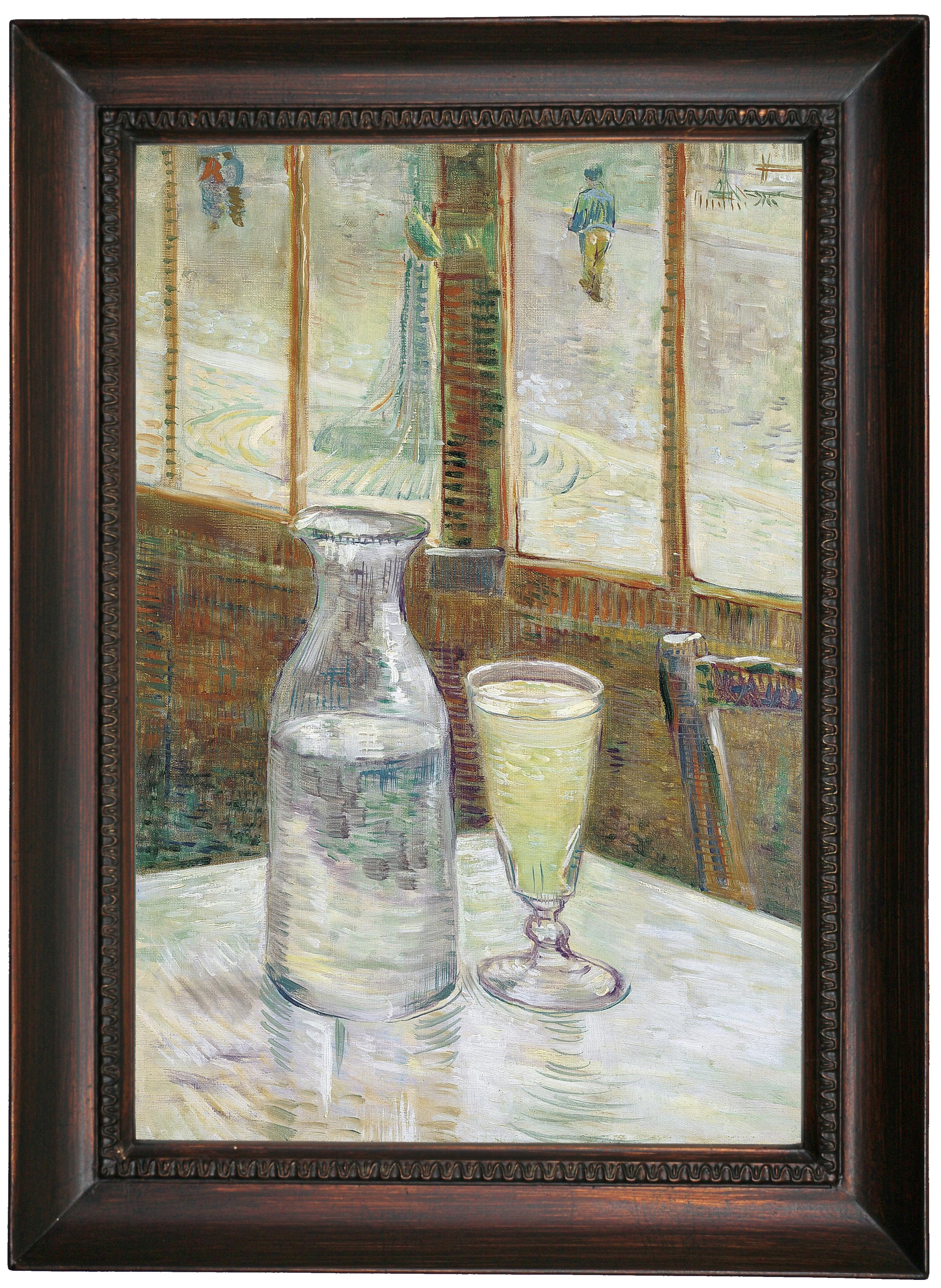Vault W Artwork Cafe Table With Absinth 17 By Vincent Van Gogh Framed Print On Canvas Wayfair