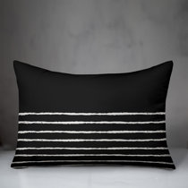 black and white accent pillows