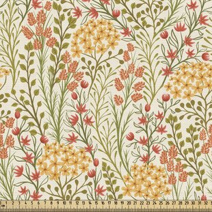 Drapery Upholstery Fabric Abstract Floral Swirls 100K Dbl Rubs Coral 