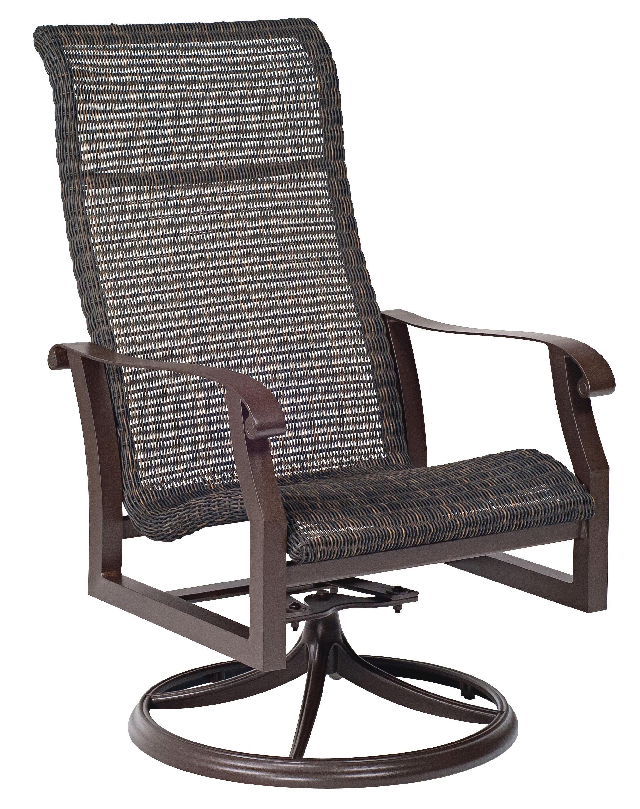 cortland furniture company on Woodard Cortland Woven High Back Swivel Rocking Chair Perigold