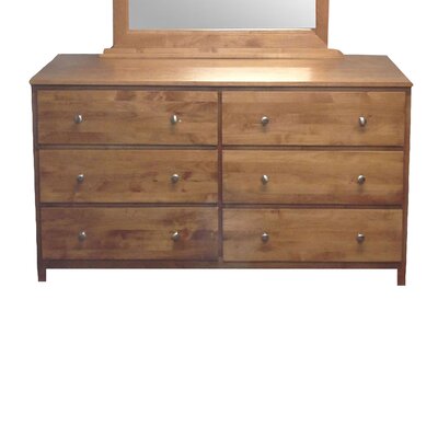 Marnie 6 Drawer Double Dresser Loon Peak Color Black Adler