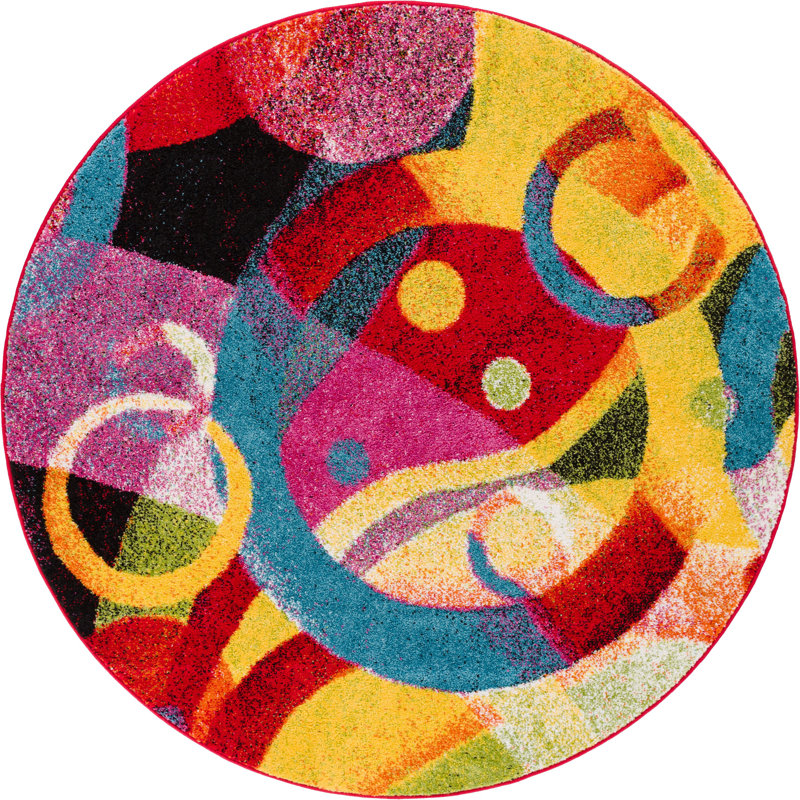 Latitude Run Brooksville Abstract Multicolor Area Rug Reviews