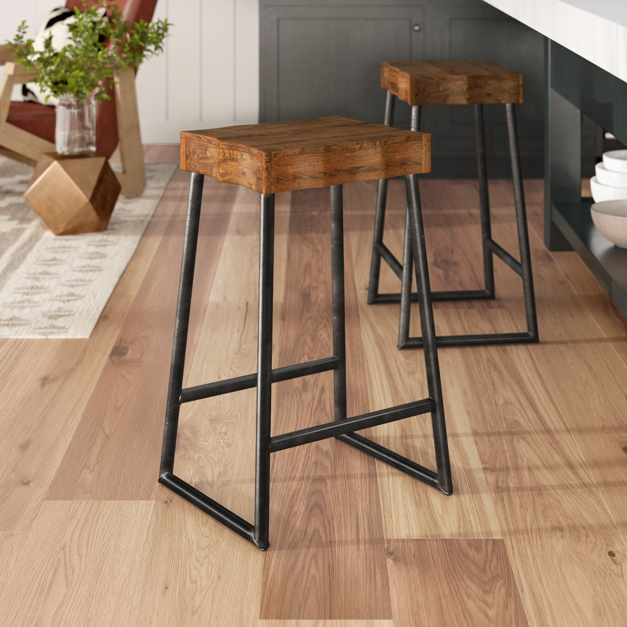 Rustic Lodge Bar Stools Counter Stools Youll Love In 2021 Wayfair