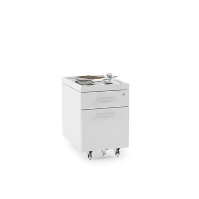 Centro 2 Drawer Mobile File Pedestal Bdi Usa