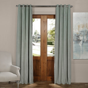 Modern Contemporary Emerald Green Velvet Curtains Allmodern