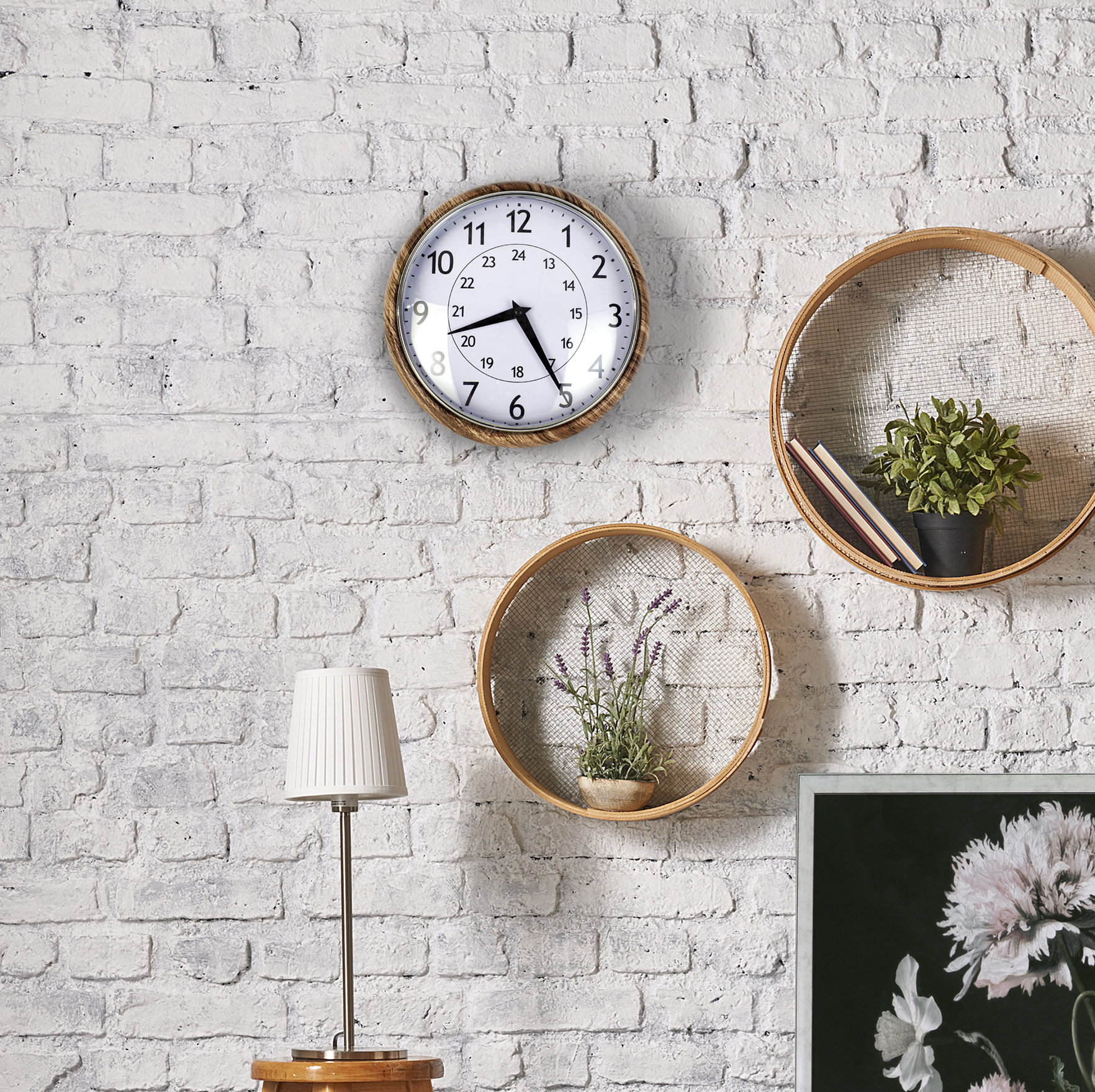 Whatever Im Late Anyways Black and White Square Wall Clock Home Decor Clock Living Room Clock 15 by 15-inch Wall Clock