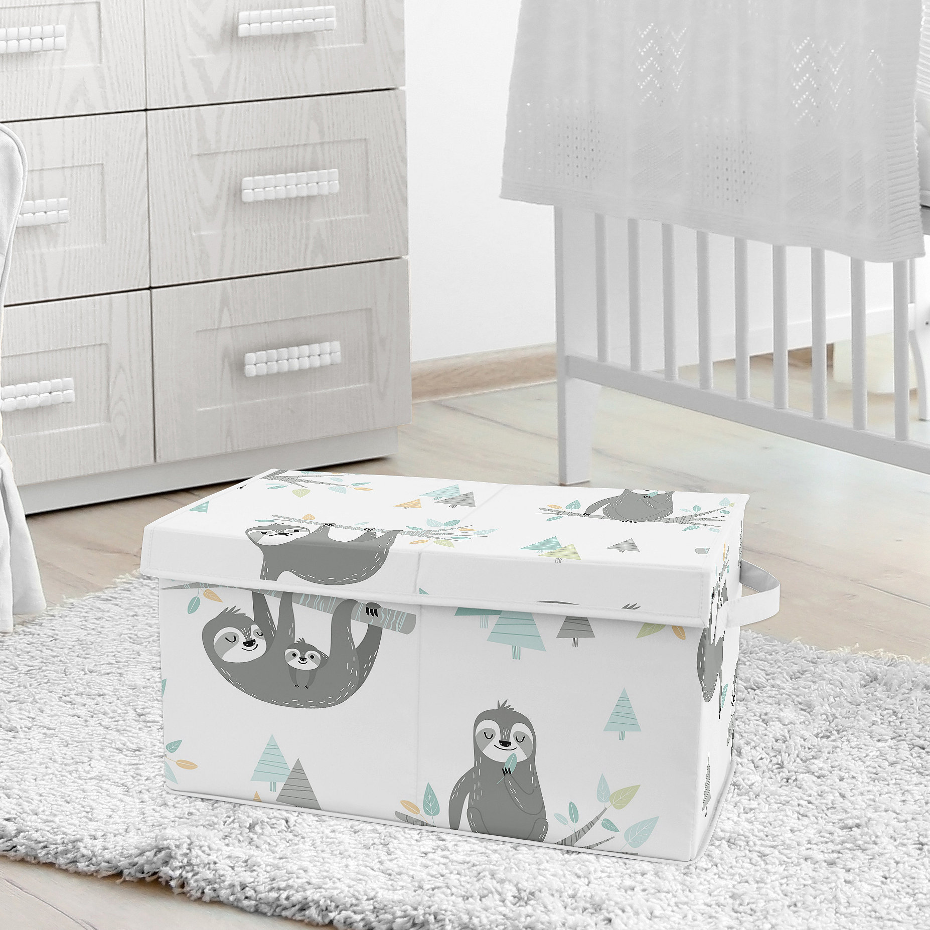 Sweet Jojo Designs Sloth Toy Box Wayfair