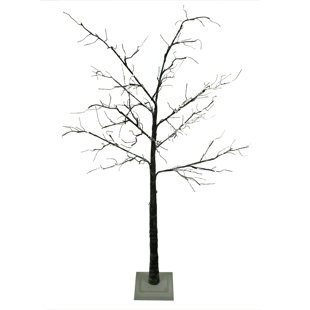6 black artificial christmas tree with 96 warm led clearwhite lights - Christmas Tree Black And White 6 black artificial christmas tree with 96 warm led clearwhite lights - Christmas Tree Black And White