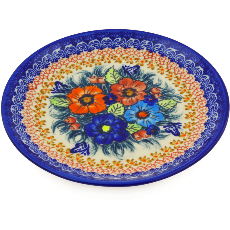 Polmedia Butterfly Splendor Polish Pottery Decorative Plate Wayfair