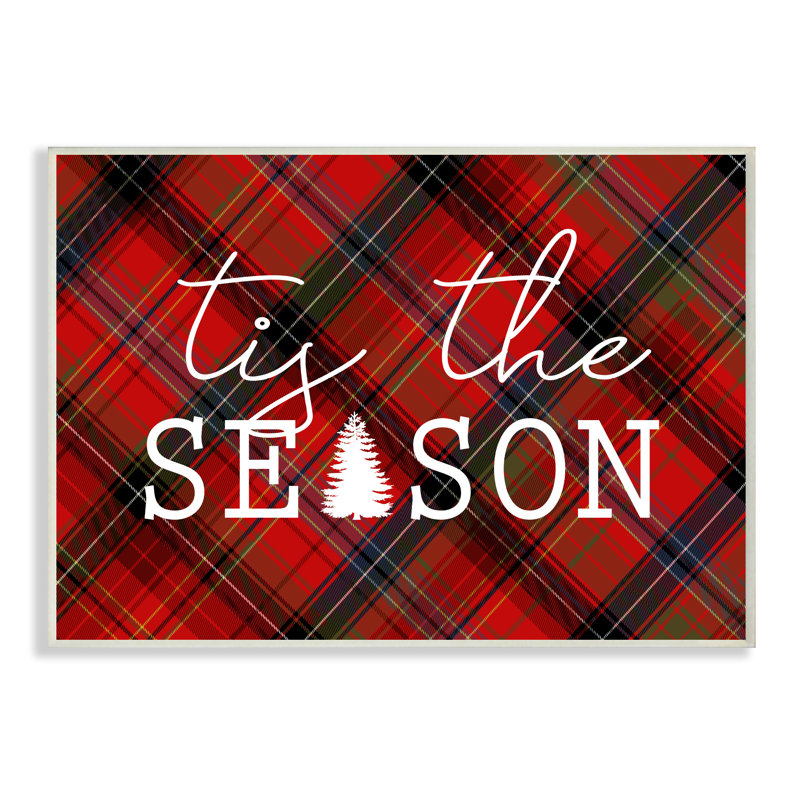 The Holiday Aisle Tis The Season By Daphne Polselli Textual Art Print Wayfair