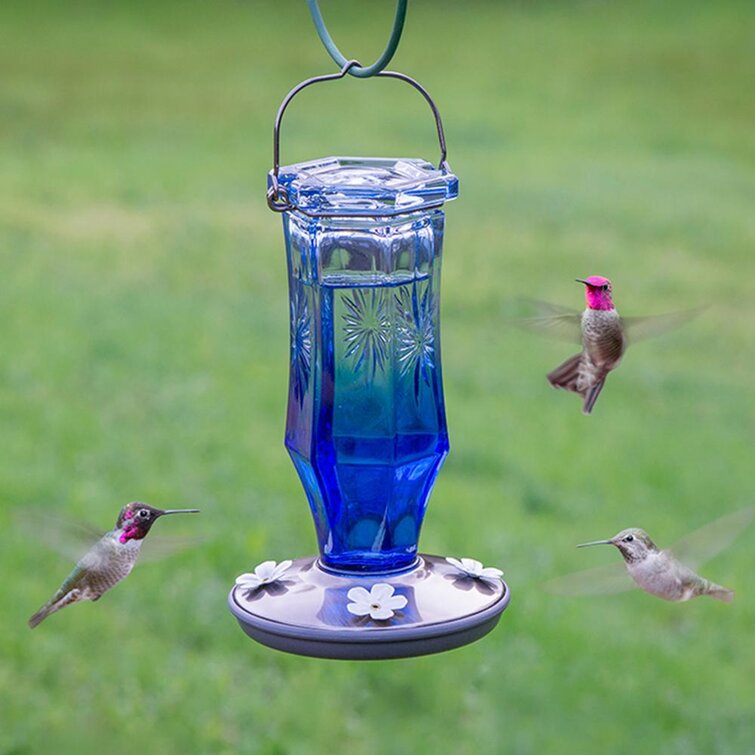 40cm/16in Easy to Clean Hummingbird Feeders for Outdoors Hummingbird Bird Feeder with Hole Birds Feeding Transparent Pipe Bobs Best Hummingbird Feeder 