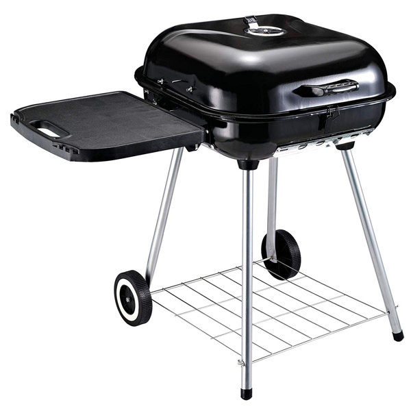 Outsunny Portable Outdoor Backyard Bbq Kettle Charcoal Grill With Lower Shelf And Tray Reviews