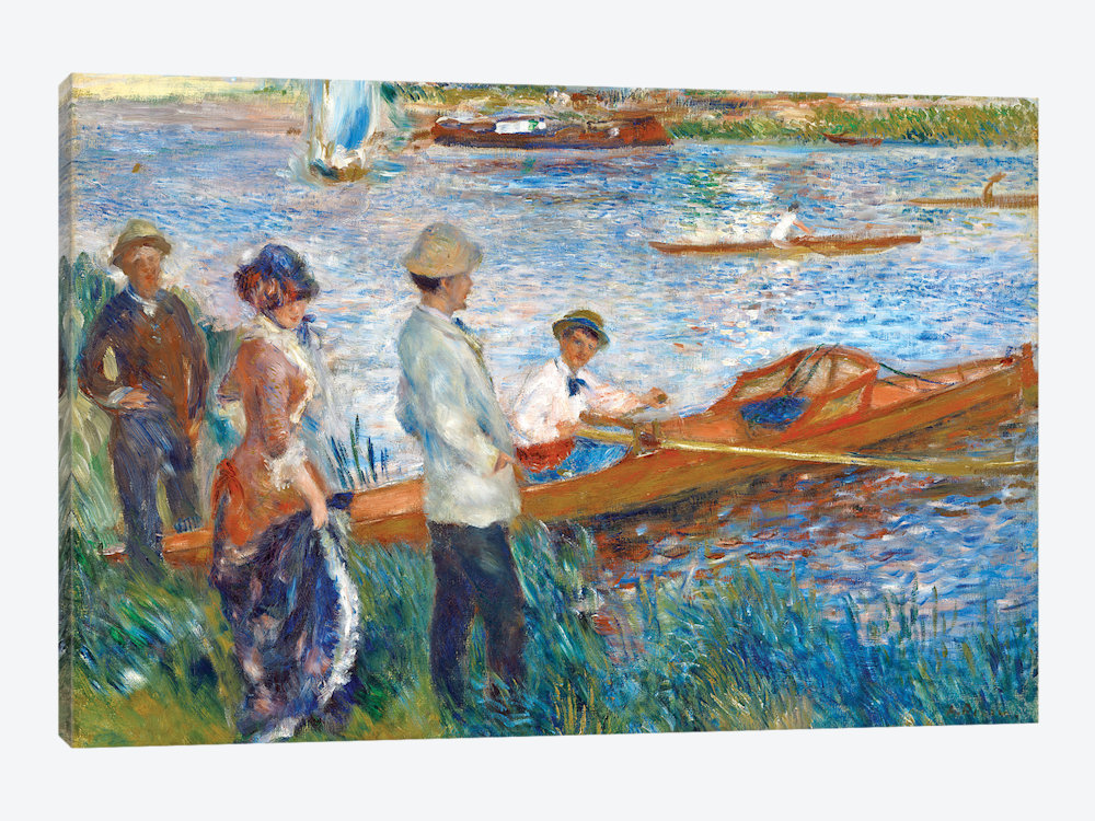 Vault W Artwork Oarsmen At Chatou 1879 By Pierre Auguste Renoir Print On Canvas Wayfair