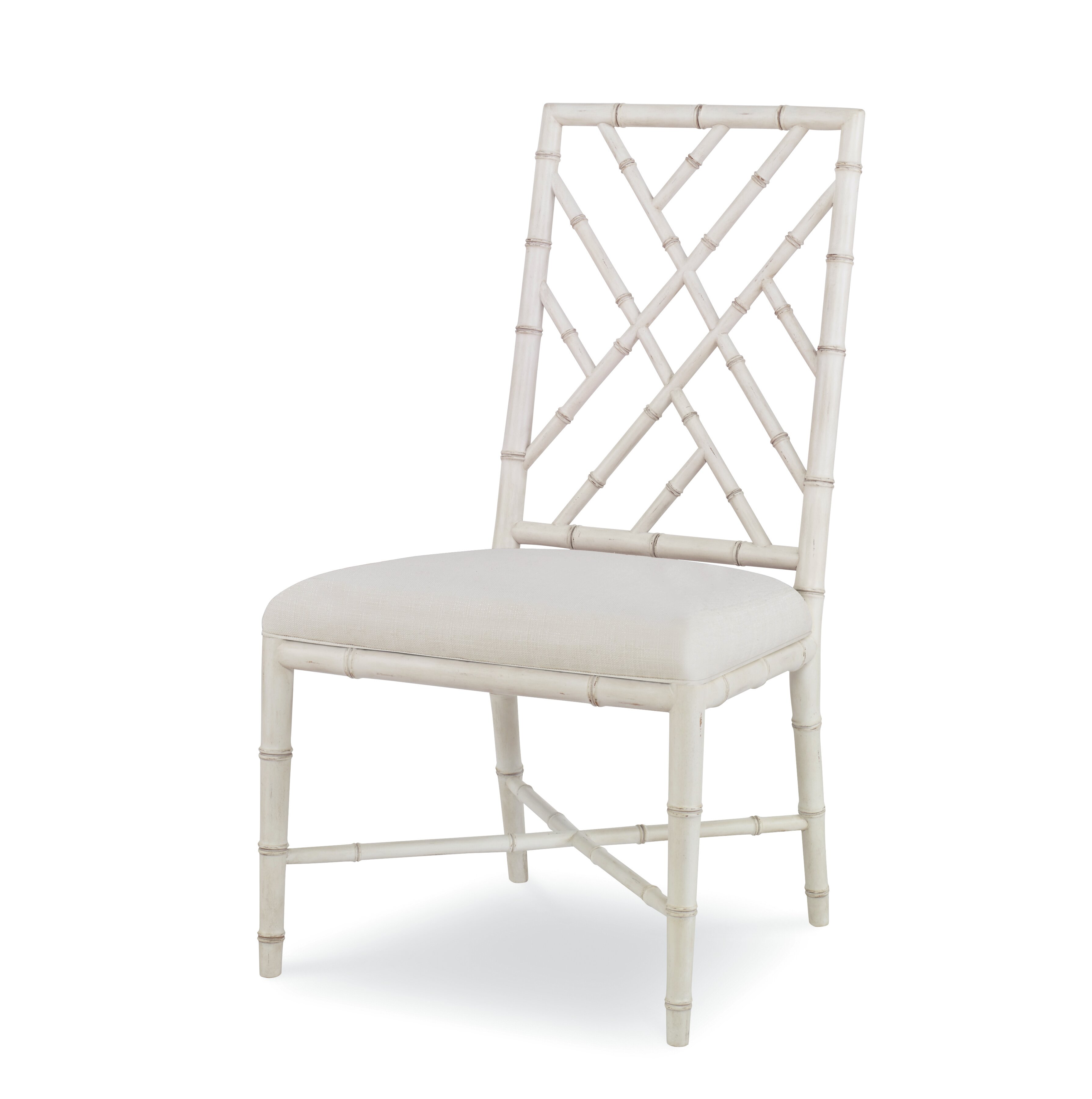 solid wood cross back side chair