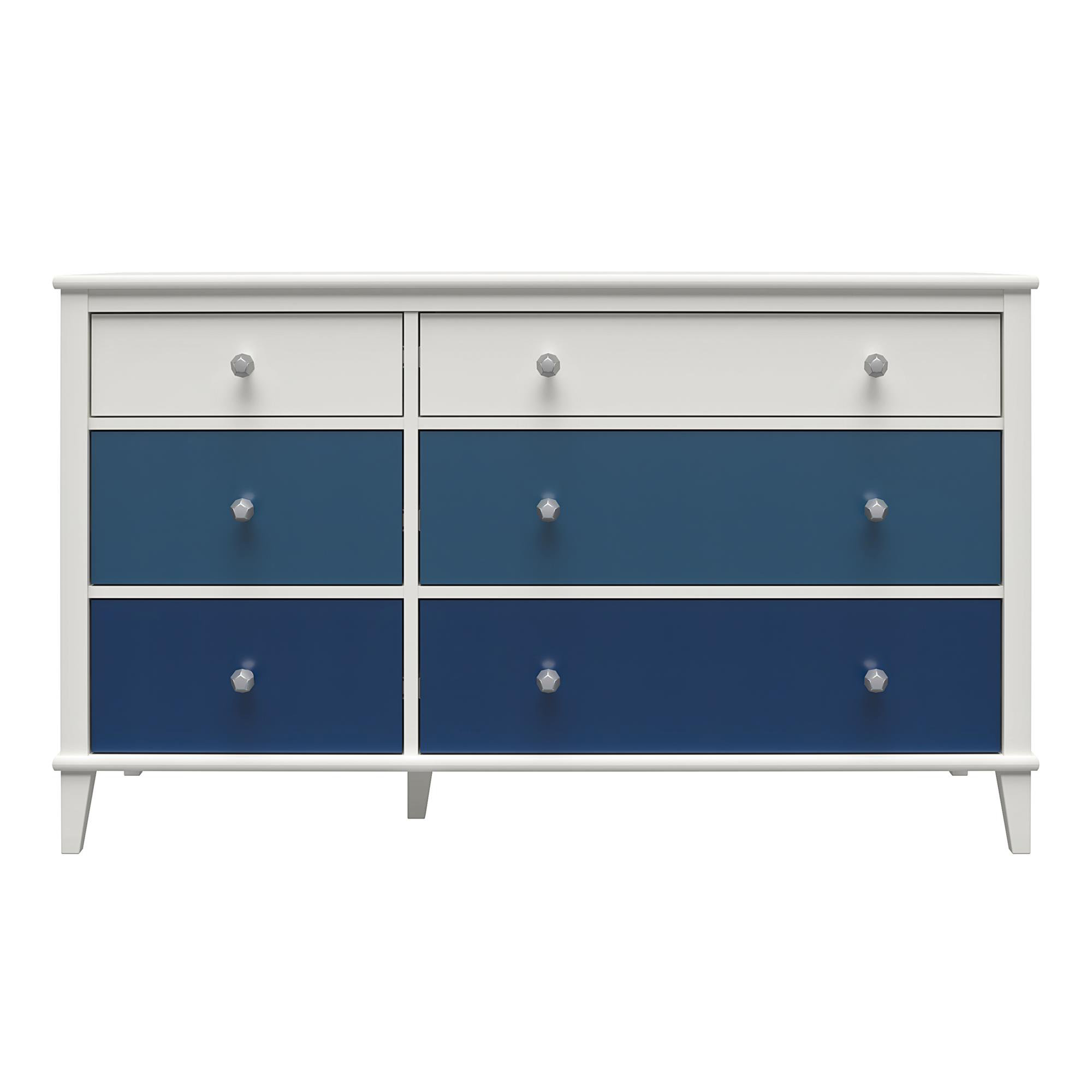 blue nursery dresser