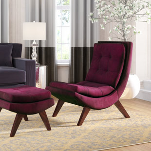 Go to store & view more images Willa Arlo Interiors Jaco Velvet Lounge Chair and Ottoman