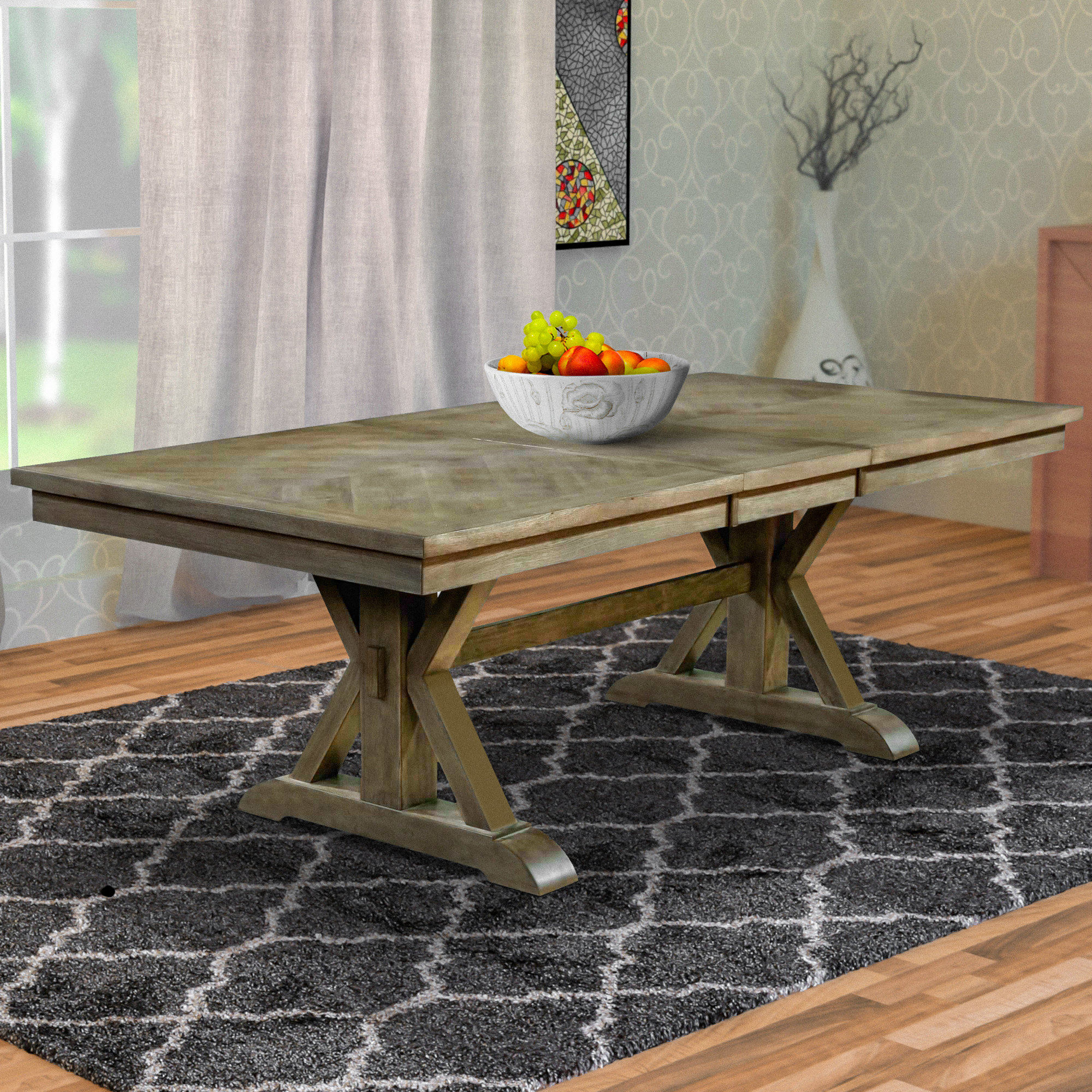 august grove extendable dining table