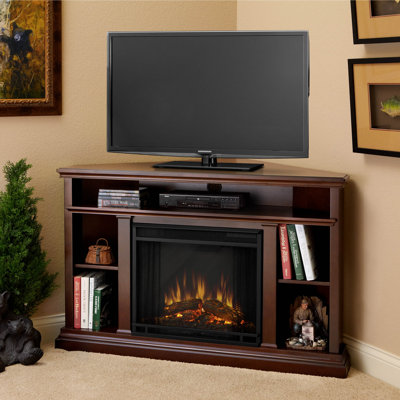 Churchill Tv Stand For Tvs Up To 50 With Fireplace Real Flame