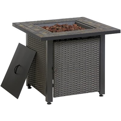 Lp Steel Propane Fire Pit Table Blue Rhino