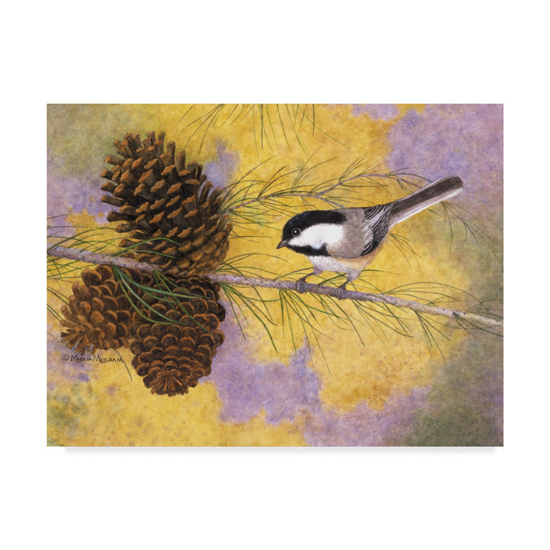 East Urban Home Chickadee In The Pines Ii Acrylic Painting Print