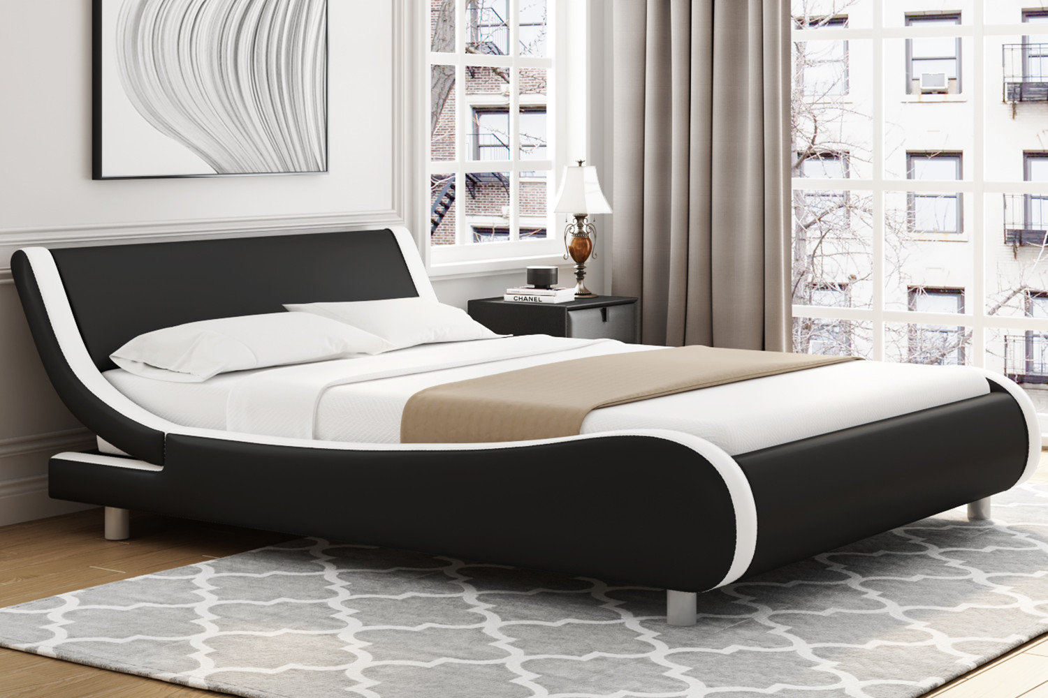 Wade Logan® Connerville Low Profile Sleigh Bed & Reviews Wayfair