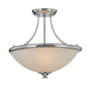 3-Light Semi-Flush Mount