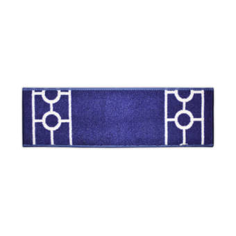 Longshore Tides Johns Trellis Design Navy Stair Tread Reviews Wayfair