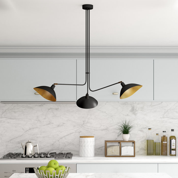 Utica 3 Light Shaded Classic Traditional Chandelier