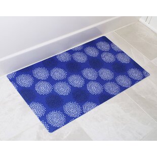 Bubbles And Bubbly Bath Mat Royal Blue Customizable