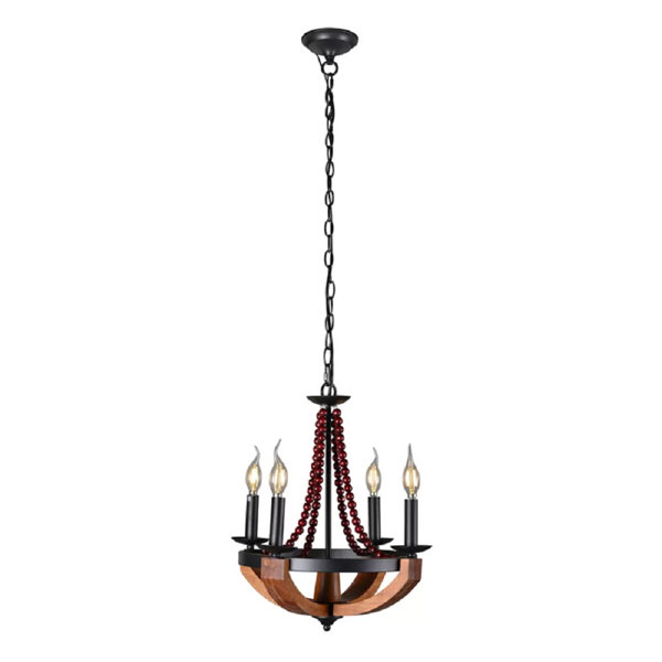 Gracie Oaks Shumake 4 Light Candle Style Empire Chandelier With