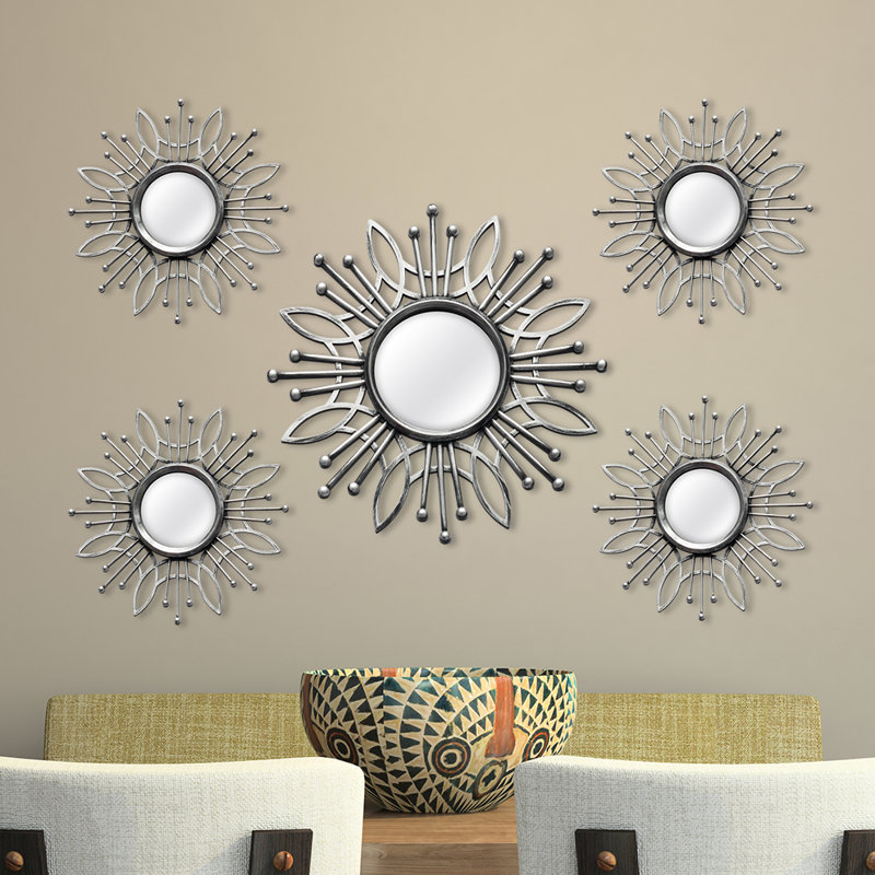 Wall Mirror Set stratton home decor 5 piece burst wall mirror set & reviews | wayfair Wall Mirror Set stratton home decor 5 piece burst wall mirror set & reviews | wayfair