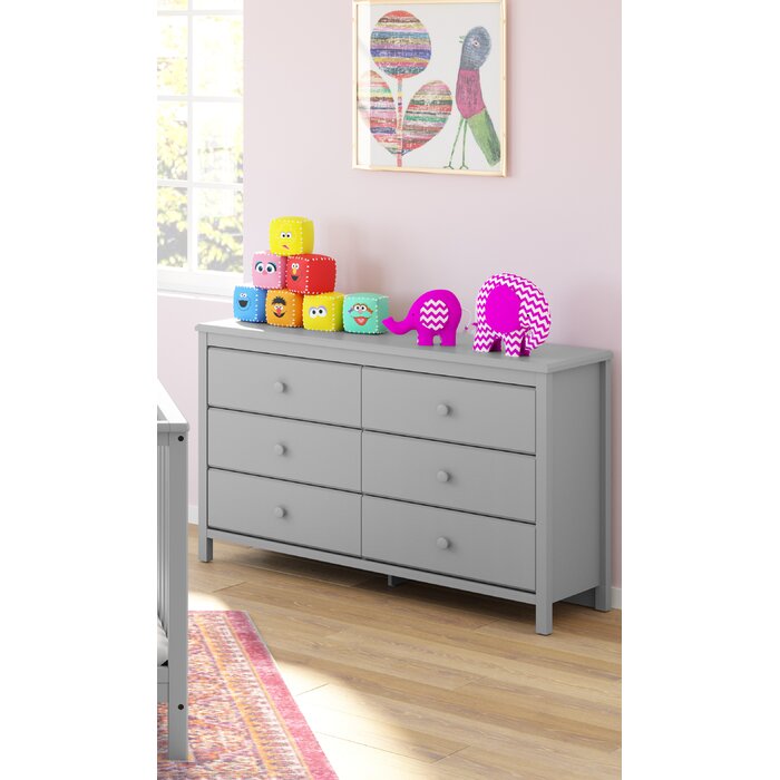 6 Spacious Drawers With Handles Espresso Storkcaft Alpine 6 Drawer