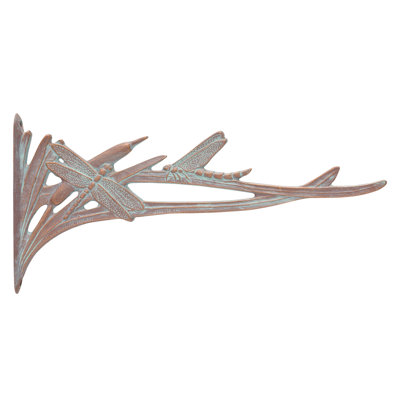 Whitehall Products Dragonfly Nature Bracket Finish Copper Verdi