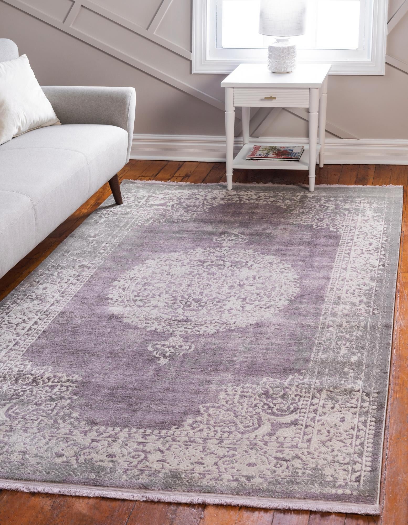 Malynn Performance Purple Rug